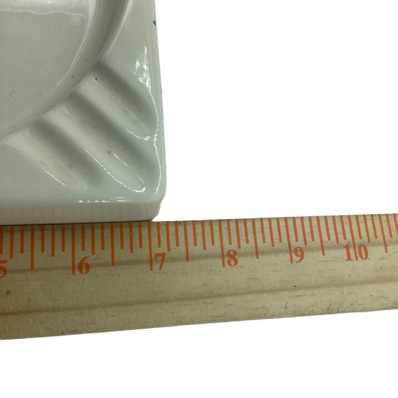 Vtg Colt 45 Peacemaker Stagecoach Sheriff Hyalyn Porcelain Ashtray 23K Gold 7" - Picture 6 of 6